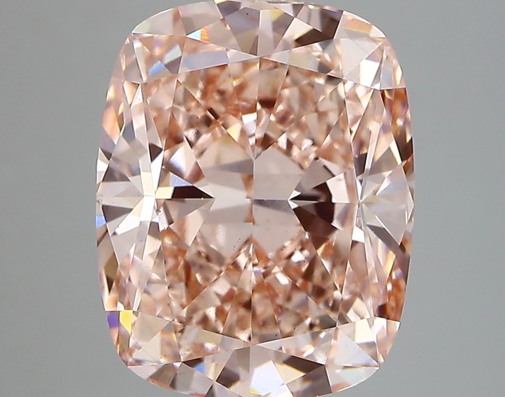 5.05ct FANCY INTENSE  PINK VS1 Cushion (IGI)
