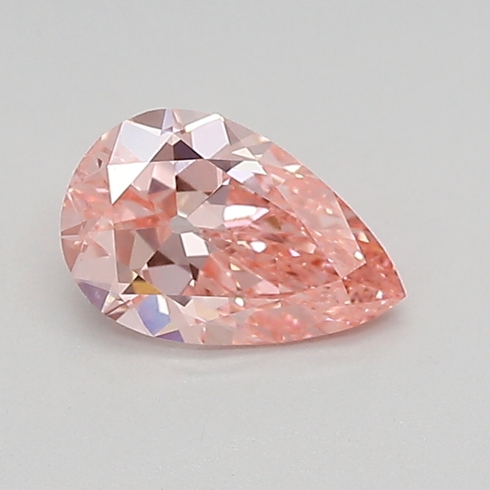 0.60ct FANCY VIVID  PINK SI1 Pear (IGI)