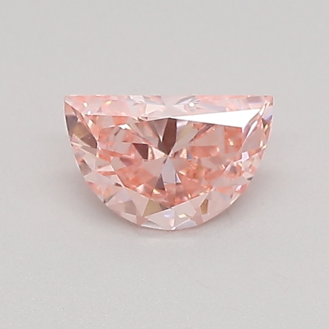 0.36ct FANCY VIVID  PINK VVS2 Half Moon (IGI)