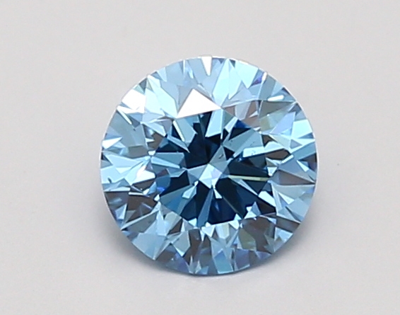 0.90ct FANCY VIVID  BLUE VS2 Round (IGI)