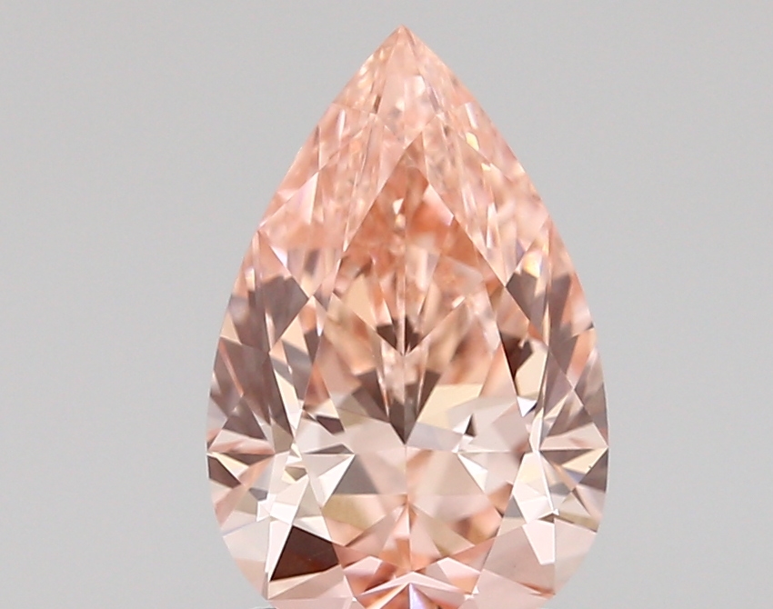 1.63ct FANCY VIVID  PINK VVS2 Pear (IGI)