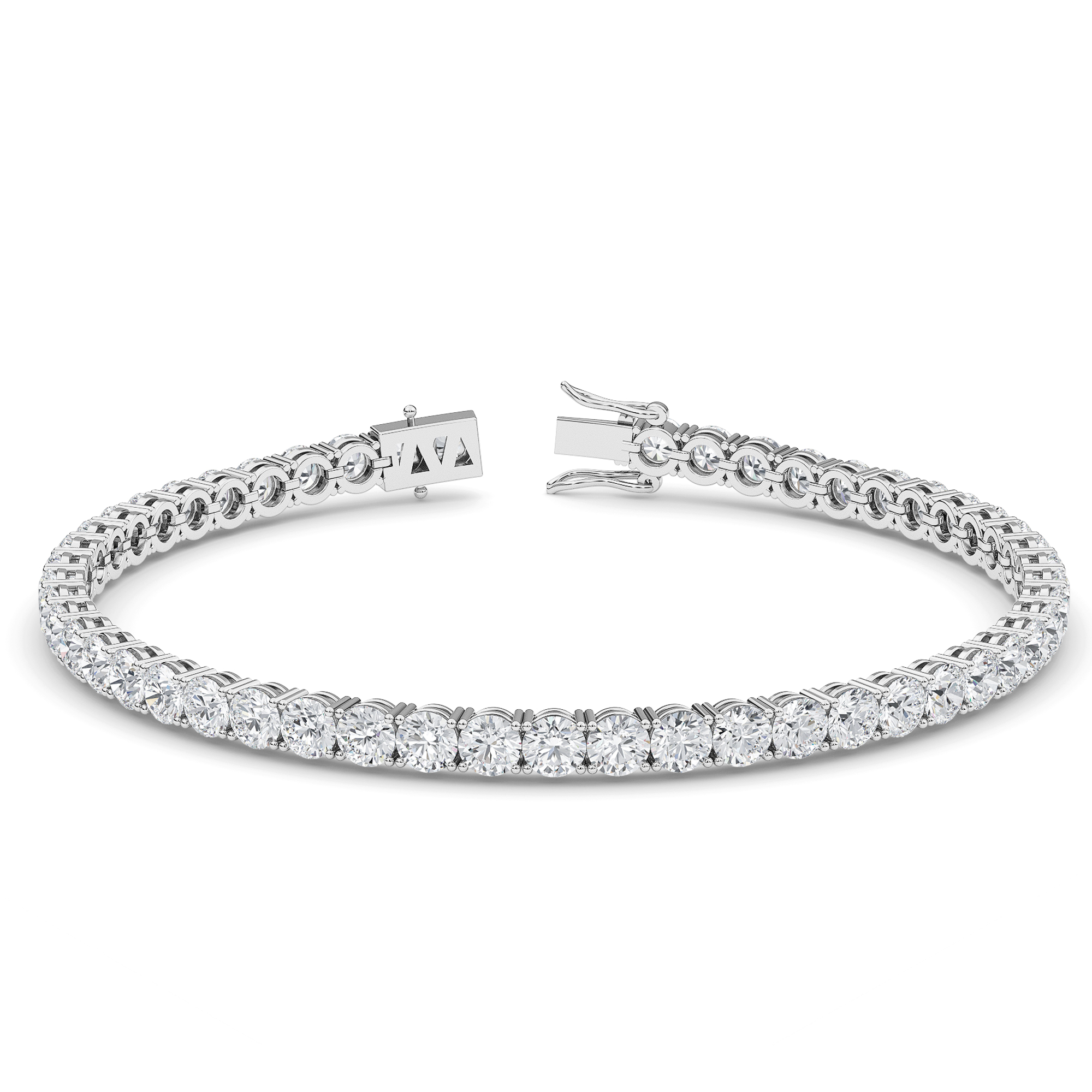 Four Prong 6 CT TW Natural Diamond Tennis Bracelet