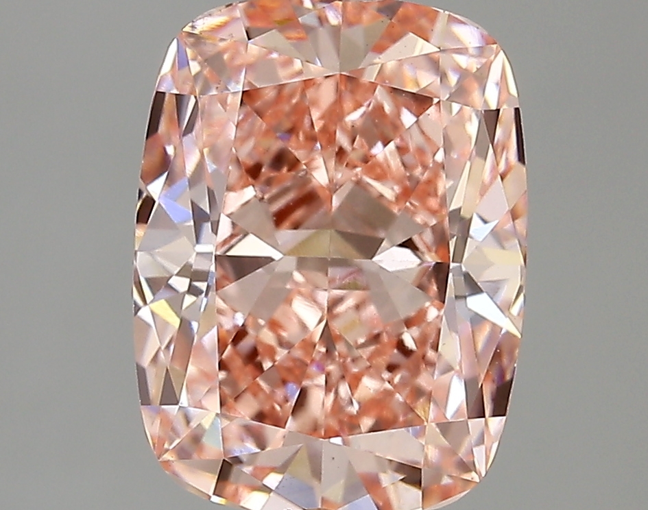 3.78ct FANCY VIVID  PINK VS1 Cushion (IGI)