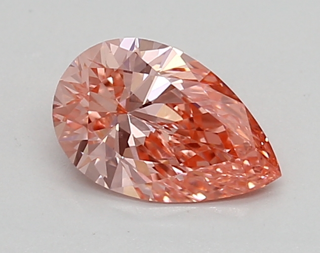0.70ct FANCY VIVID  PINK VVS2 Pear (IGI)
