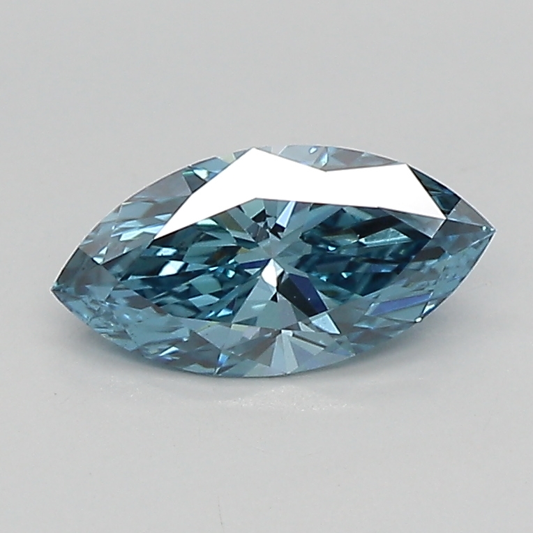 0.70ct FANCY VIVID  BLUE VS1 Marquise (IGI)