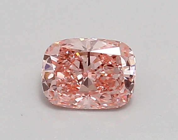 0.57ct FANCY VIVID  PINK VVS2 Cushion (IGI)