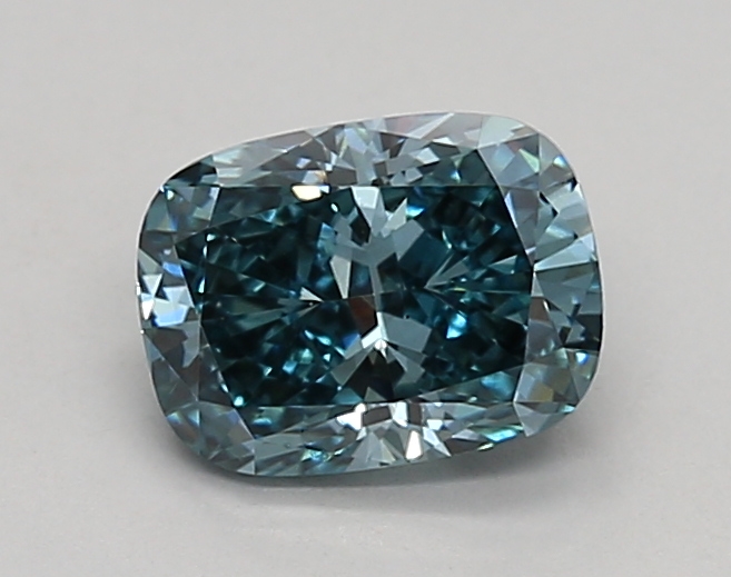 0.90ct FANCY VIVID  BLUE VS1 Cushion (IGI)