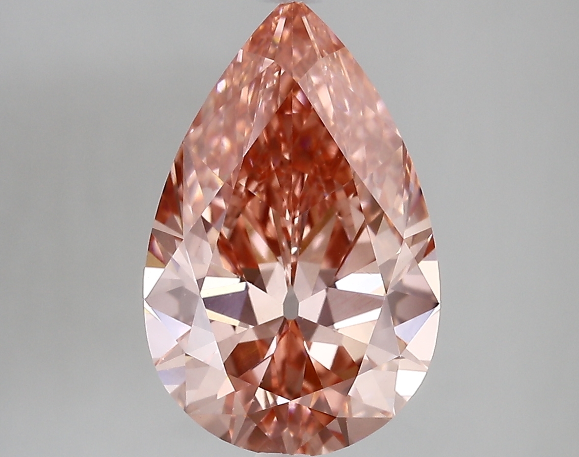 3.55ct FANCY VIVID  PINK VS2 Pear (IGI)