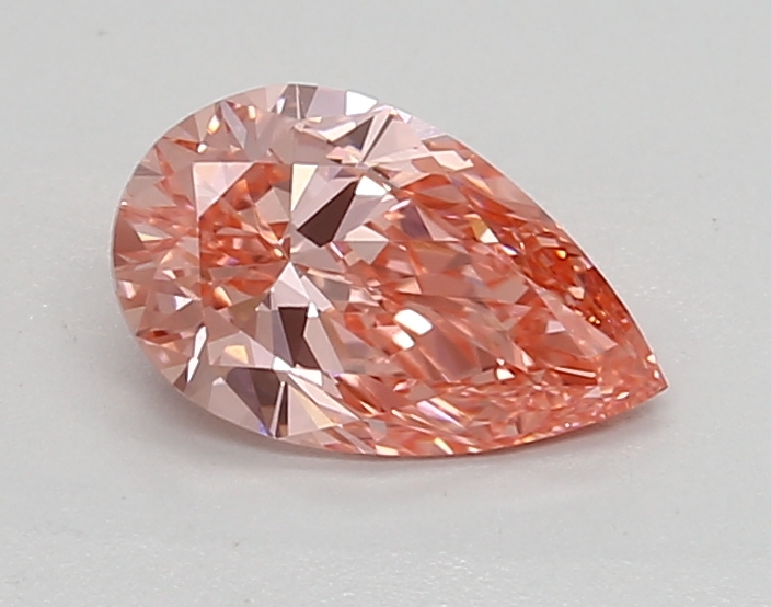 0.82ct FANCY VIVID  PINK VVS1 Pear (IGI)