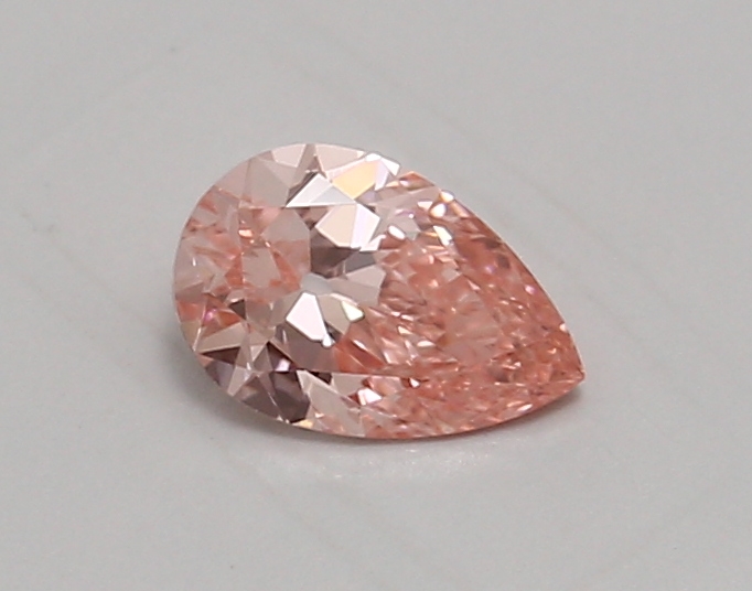 0.71ct FANCY VIVID  PINK VVS2 Pear (IGI)