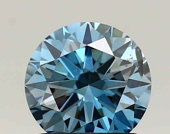 1.02ct FANCY VIVID  BLUE SI2 Round (IGI)