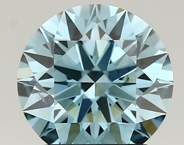 1.51ct FANCY VIVID  BLUE VS2 Round (IGI)