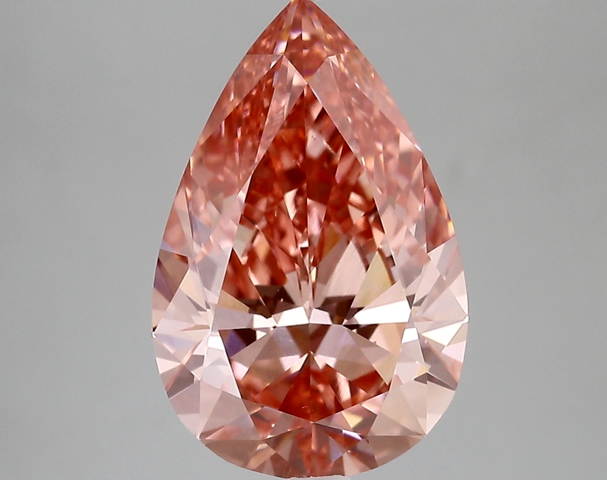 4.02ct FANCY VIVID  PINK VS1 Pear (IGI)