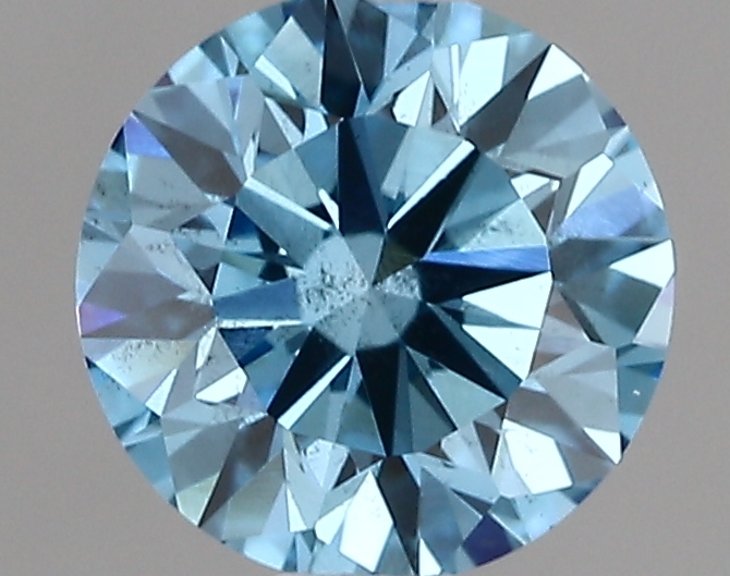 1.03ct FANCY VIVID  BLUE SI2 Round (IGI)