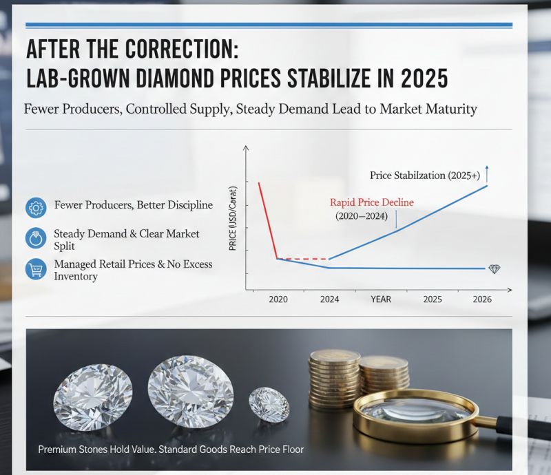 Lab-Grown Diamonds 2025: A Detailed Analysis of the New Market Equilibrium