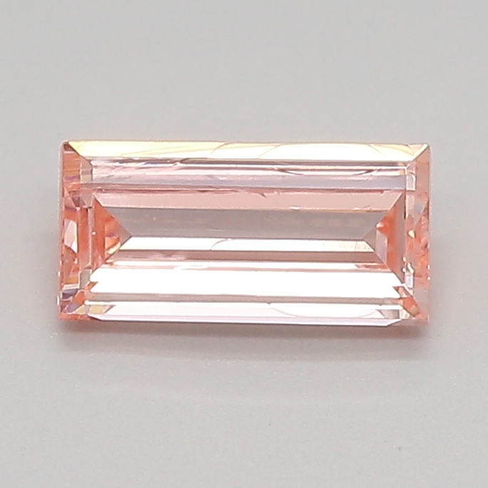 0.62ct FANCY VIVID  PINK VVS2 Baguette (IGI)