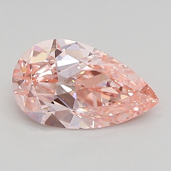 0.72ct FANCY VIVID  PINK SI1 Pear (IGI)
