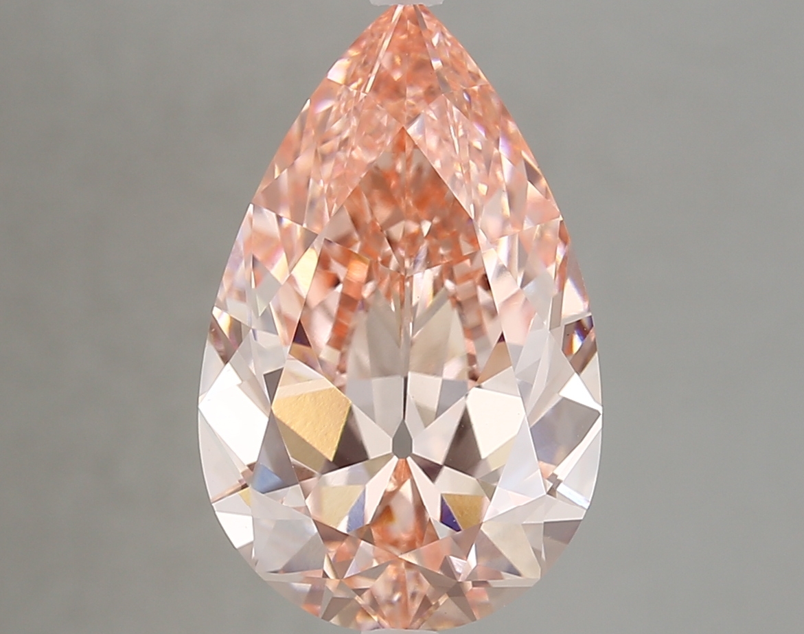 6.06ct FANCY VIVID  PINK VS1 Pear (IGI)