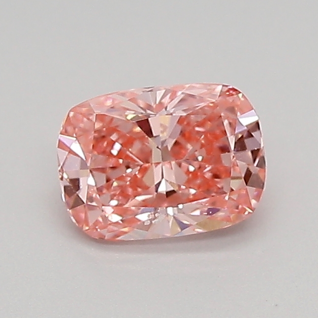 0.56ct FANCY VIVID  PINK VVS2 Cushion (IGI)