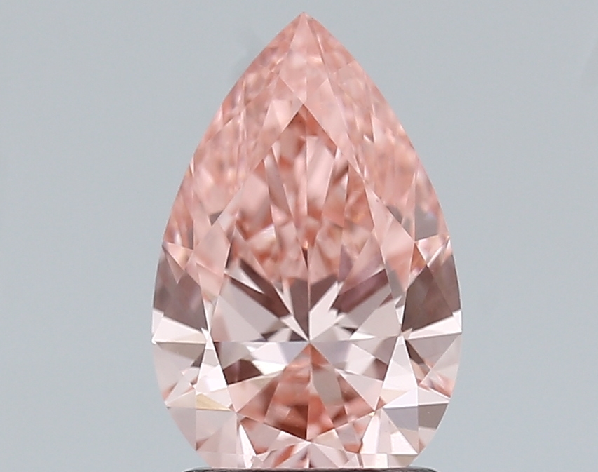 1.51ct FANCY VIVID  PINK VVS2 Pear (IGI)