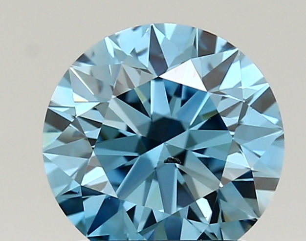 1.48ct FANCY VIVID  BLUE SI1 Round (IGI)