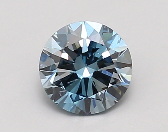 0.99ct FANCY VIVID  BLUE SI1 Round (IGI)