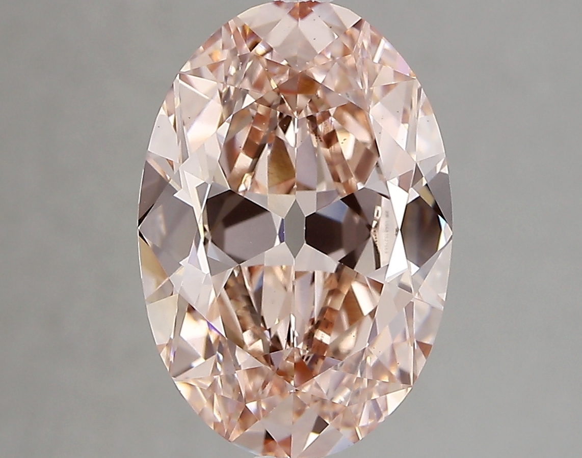 4.04ct FANCY INTENSE  PINK VS2 Oval Old Miner (IGI)