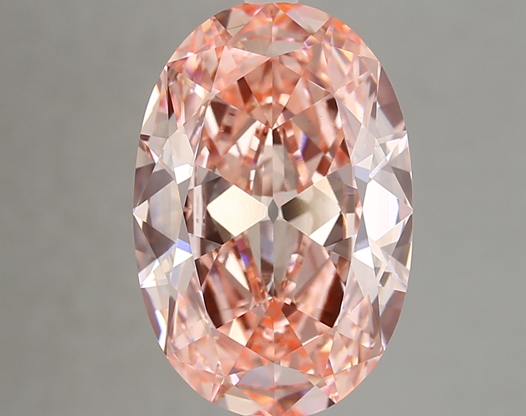 5.15ct FANCY VIVID  PINK VS2 Oval Old Miner (IGI)