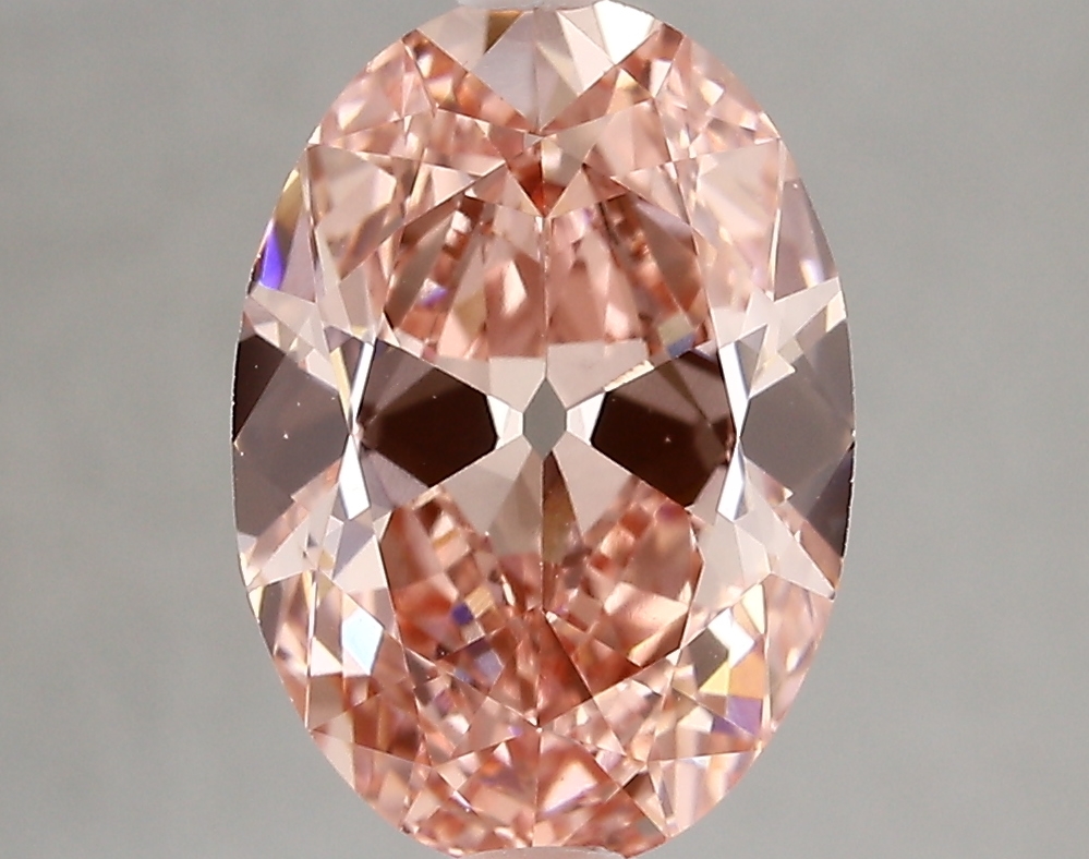 3.01ct FANCY VIVID  PINK VS1 Oval Old Miner (IGI)
