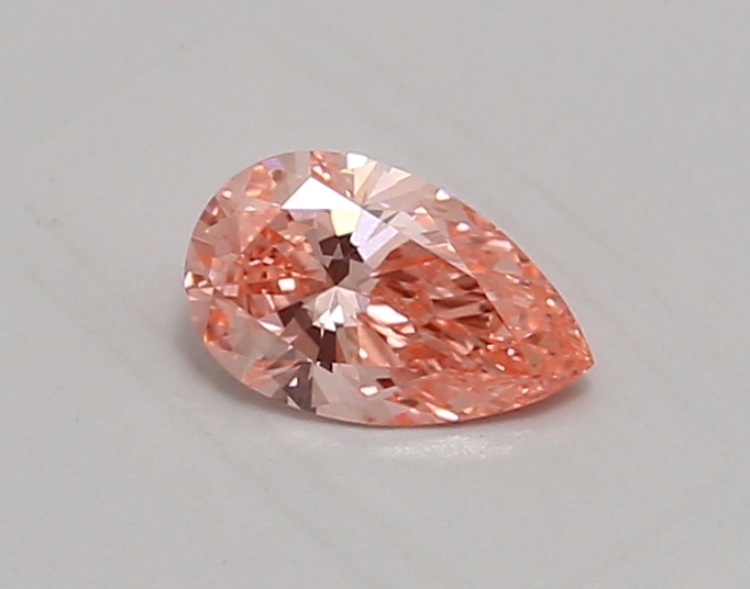0.60ct FANCY VIVID  PINK VVS2 Pear (IGI)