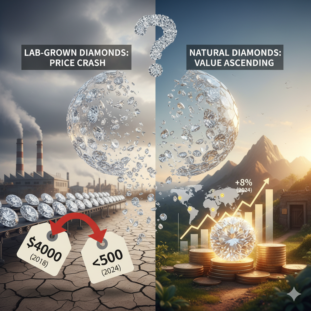 The Great Diamond Divide: Is the Lab-Grown Bubble Bursting and Are Natural Diamonds Back? 💎
