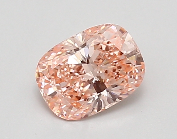 0.91ct FANCY VIVID  PINK VVS2 Cushion (IGI)