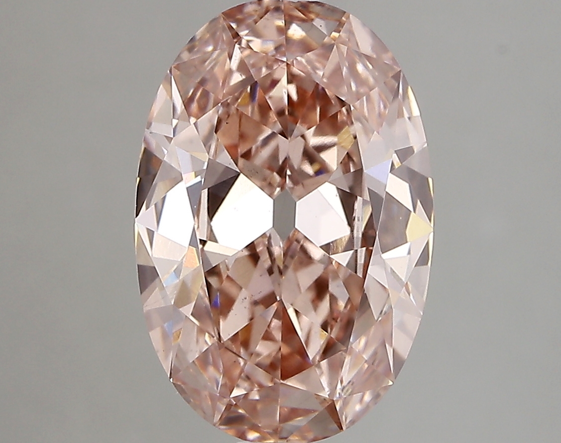 3.40ct FANCY INTENSE  PINK VS2 Oval Old Miner (IGI)