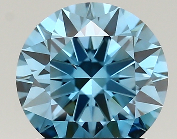 1.34ct FANCY VIVID  BLUE VS2 Round (IGI)