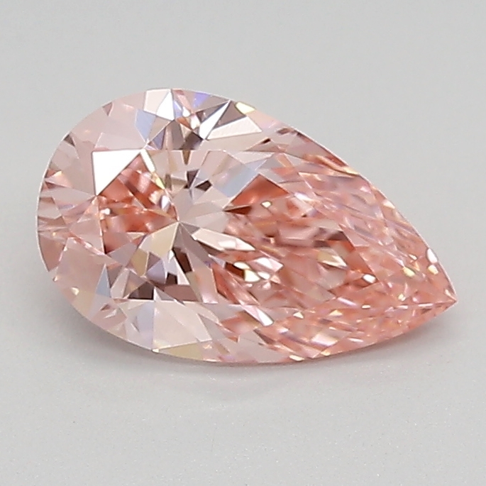 0.87ct FANCY VIVID  PINK VVS1 Pear (IGI)
