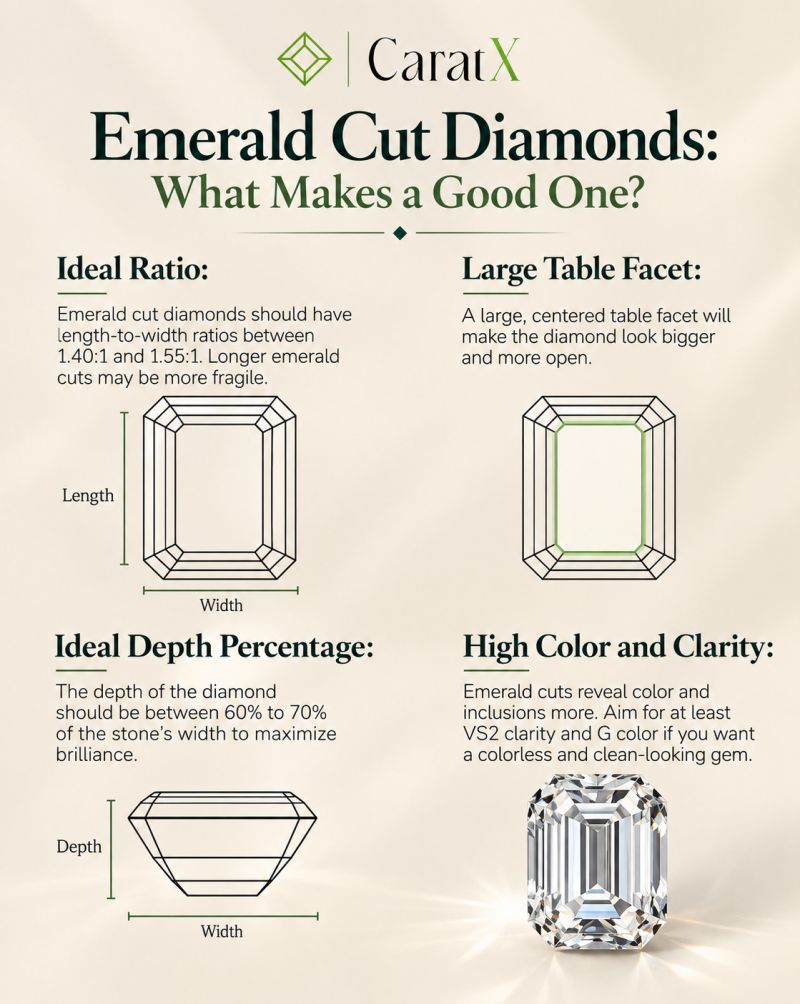 Emerald Cut Diamonds: The Complete Guide to Choosing a Good One