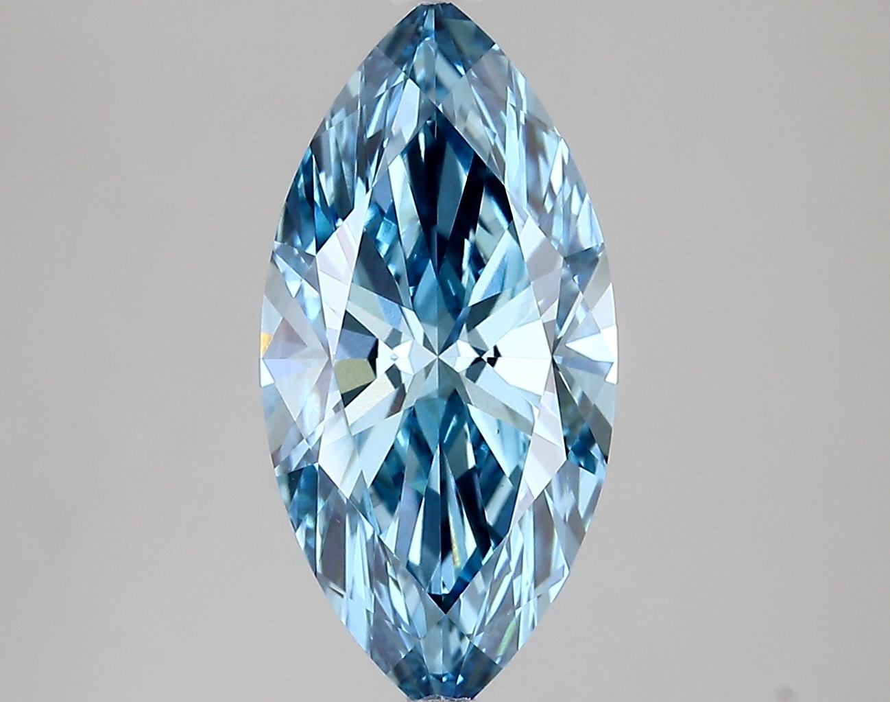 3.03ct FANCY VIVID  BLUE VVS2 Marquise (IGI)