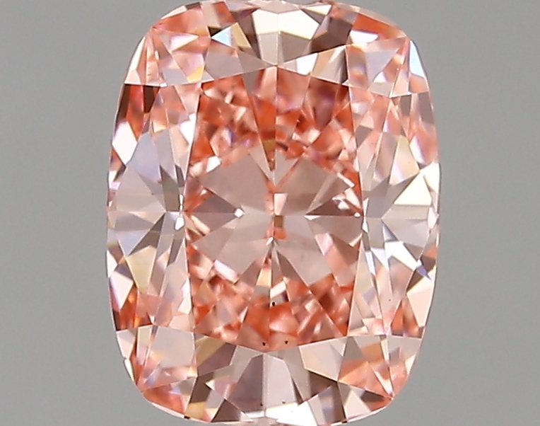 1.53ct FANCY VIVID  PINK VS2 Cushion (IGI)