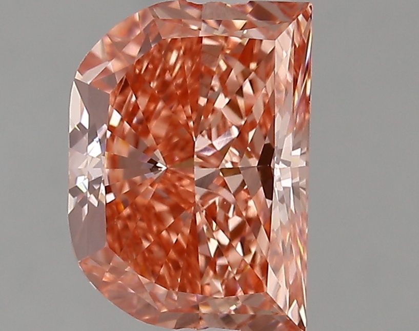 2.31ct FANCY VIVID  PINK VVS2 Half Moon (IGI)