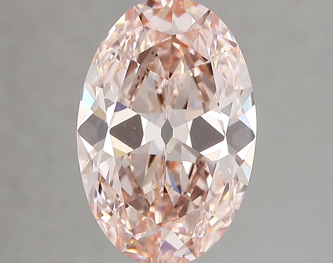 3.22ct FANCY INTENSE  PINK VS1 Oval Old Miner (IGI)