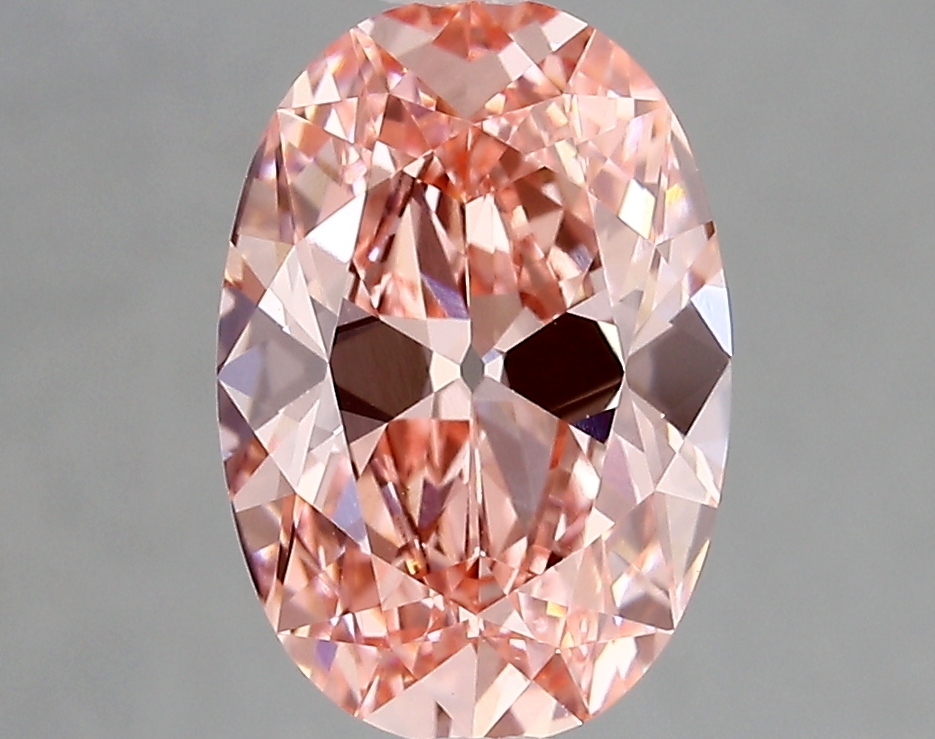 2.42ct FANCY VIVID  PINK VS1 Oval Old Miner (IGI)