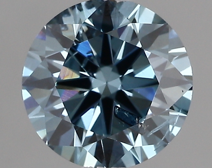 1.10ct FANCY VIVID  BLUE I1 Round (IGI)