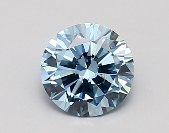 0.90ct FANCY VIVID  BLUE SI1 Round (IGI)