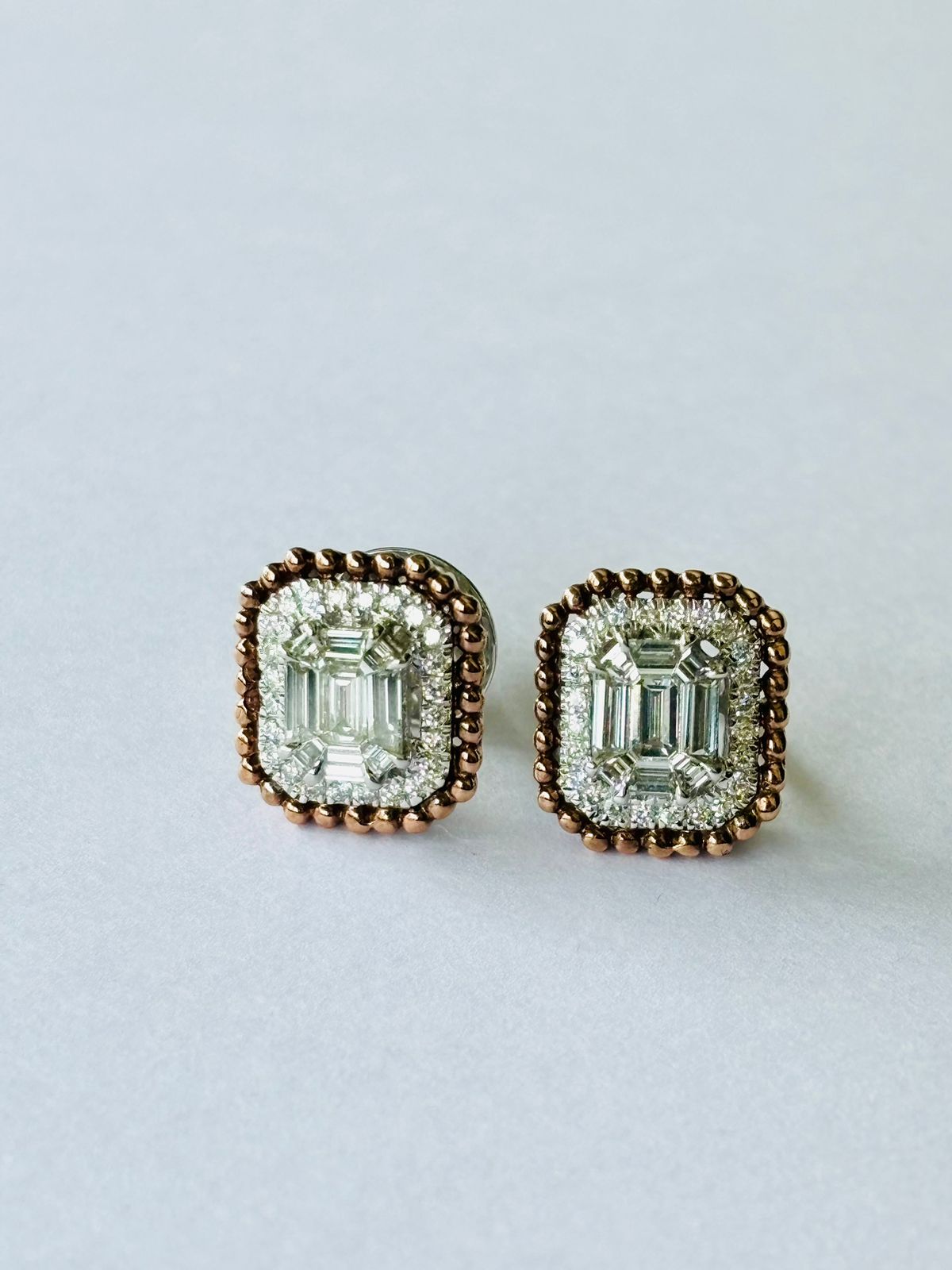 Arctic Ice Full-Look 0.92 CT Diamond Earrings - Sleek White Gold