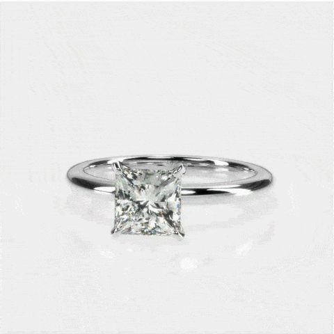 💎 2.00 Carat Princess Cut Diamond Solitaire Ring | CaratX Engagement Ring Collection 💎