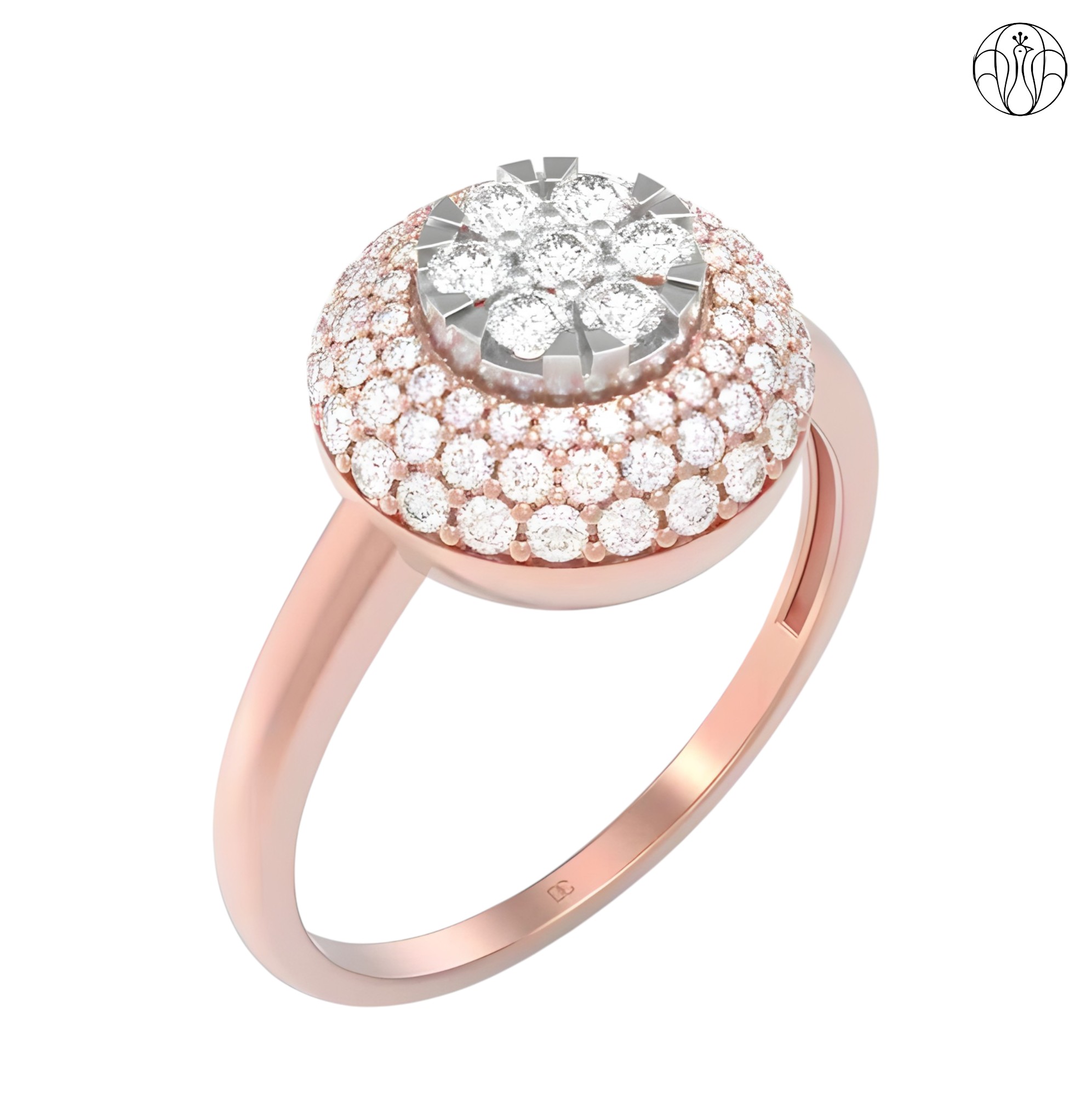 Gauri Ring (CI. Zaveri)- 0.637 CTW 73 PCS VS1 Lab Grown Round Diamond Ring