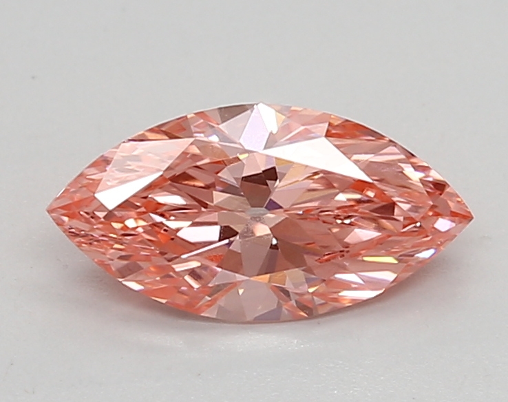 0.94ct FANCY VIVID  PINK VVS1 Marquise Old Miner (IGI)