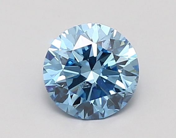 0.91ct FANCY VIVID  BLUE SI2 Round (IGI)
