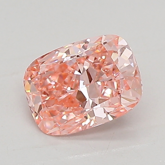 0.80ct FANCY VIVID  PINK VS2 Cushion (IGI)