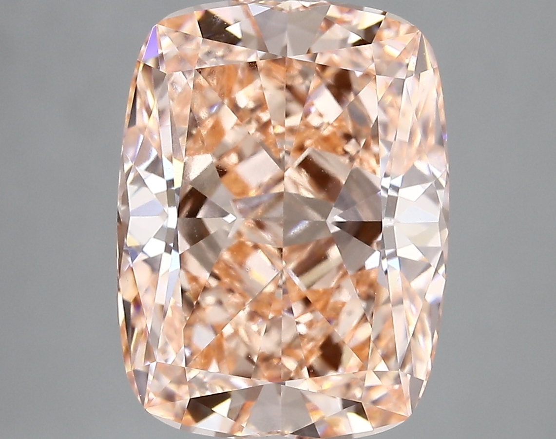 6.02ct FANCY VIVID  PINK VS1 Cushion (IGI)